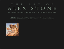 Tablet Screenshot of alexstoneart.com